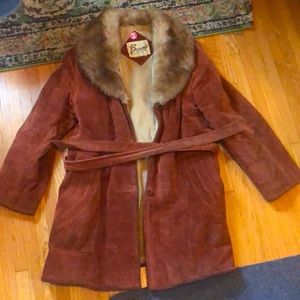 Vintage leather heavy duty jacket. Size M